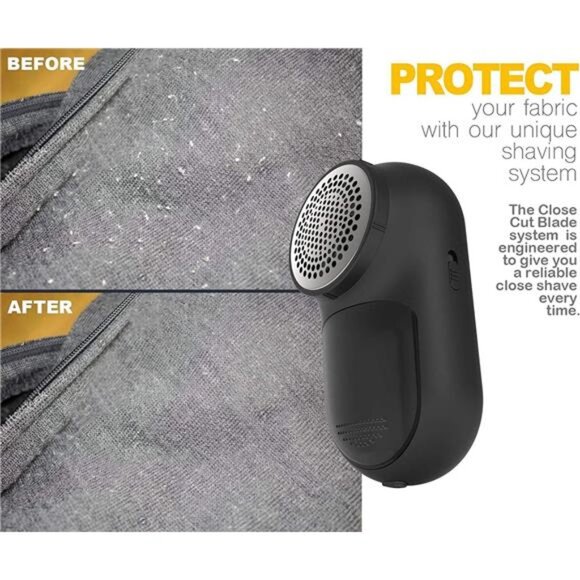 Rechargeable Fabric Shaver, Lint Remover Sweater Defuzzer Lints Fuzzs Trimmer - Picture 2 of 7